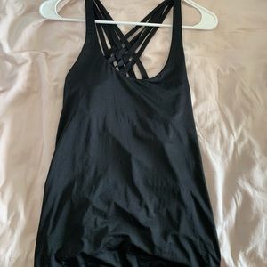 Lululemon Free to Be tank black- RARE longline version